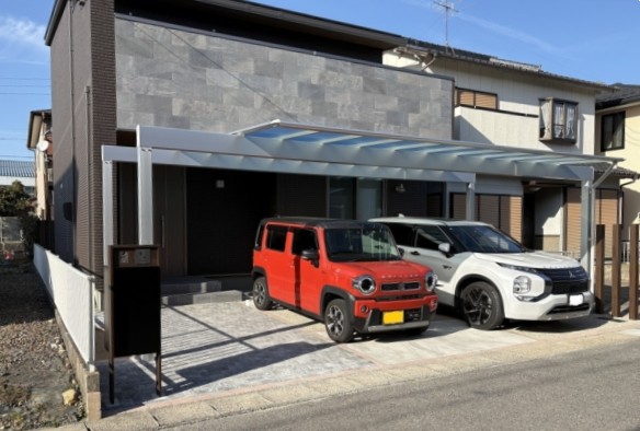 尾張旭市　一条工務店　新築外構工事