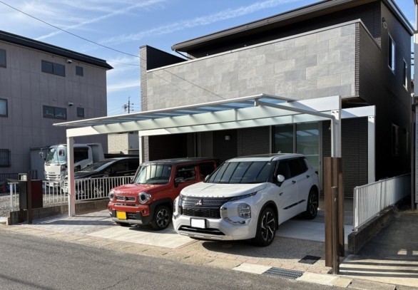 尾張旭市　一条工務店　新築外構工事