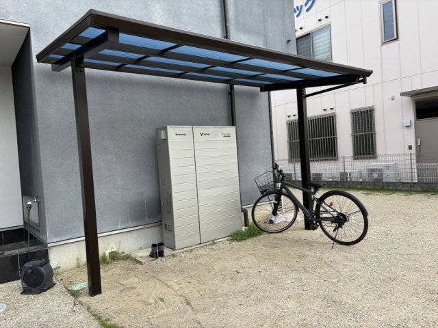 【自転車置き場】三協アルミ　セパーネ　独立タイプ　2.0K×6尺（3.6ｍ×1.8ｍ）ダークブロンズ