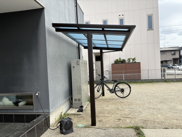【自転車置き場】三協アルミ　セパーネ　独立タイプ　2.0K×6尺（3.6ｍ×1.8ｍ）ダークブロンズ