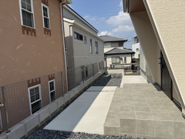尾張旭市　アールプランナー　新築外構工事