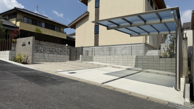 尾張旭市　アールプランナー　新築外構工事